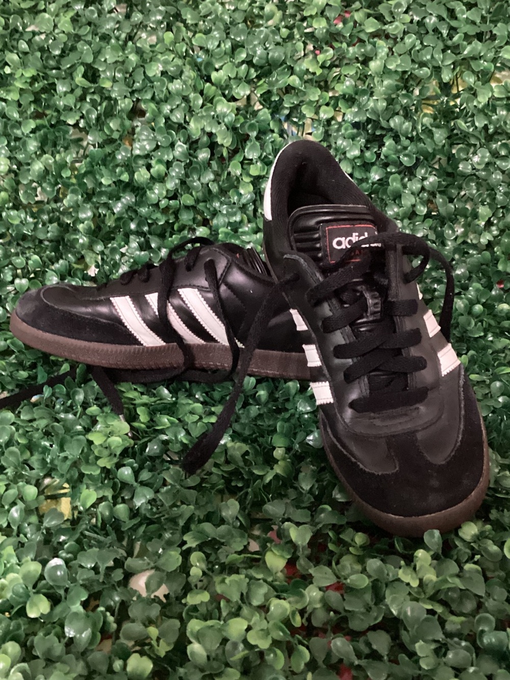adidas Black and White Classic Samba-Inspired Sneakers